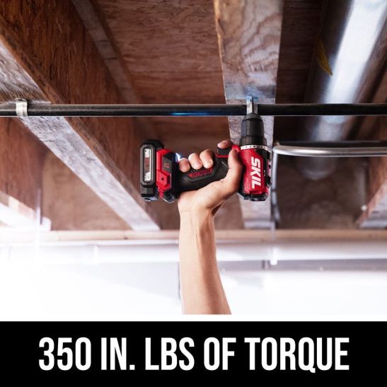 Chave de perfuração compacta pwr core 12 sem escova 12v e kit de chave de impactoSKIL ferramentas84Z26N32