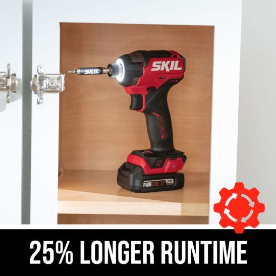 kit de driver de impacto hexagonal pwr core 12 sem escova 12v 1/4 pol.SKIL ferramentas84Z26N8