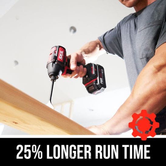 kit de driver de impacto hexagonal pwr core 20 sem escova 20v 1/4 pol.SKIL ferramentas84Z26N40