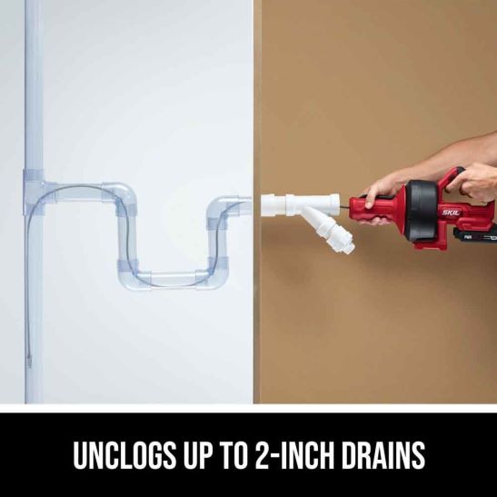 novo kit de limpador de drenagem de cobra de energia multivolt 20vSKIL ferramentas84Z26N2