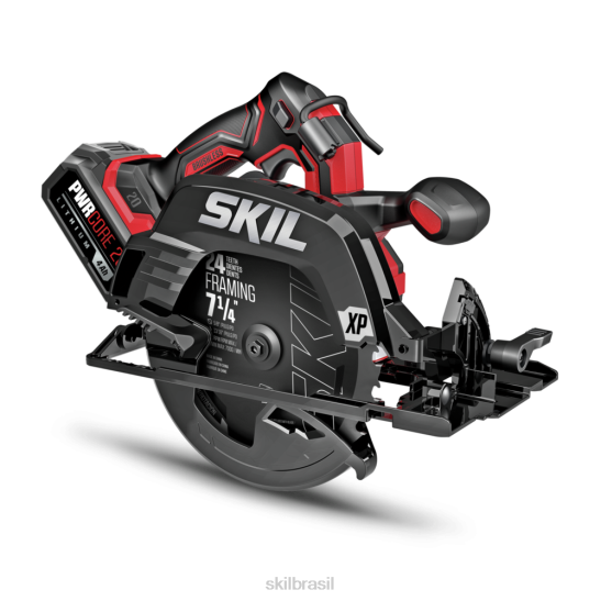 novo kit de serra circular pwr core 20 xp sem escova 20v 7-1/4 pol.SKIL serras84Z26N36