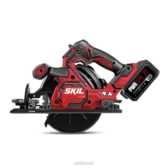 novo kit de serra circular pwr core 20 xp sem escova 20v 7-1/4 pol.SKIL serras84Z26N36